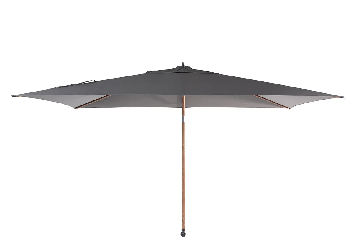 4 Seasons Outdoor | Azzurro Parasol 200 x 300 cm | Wood Look-Charcoal