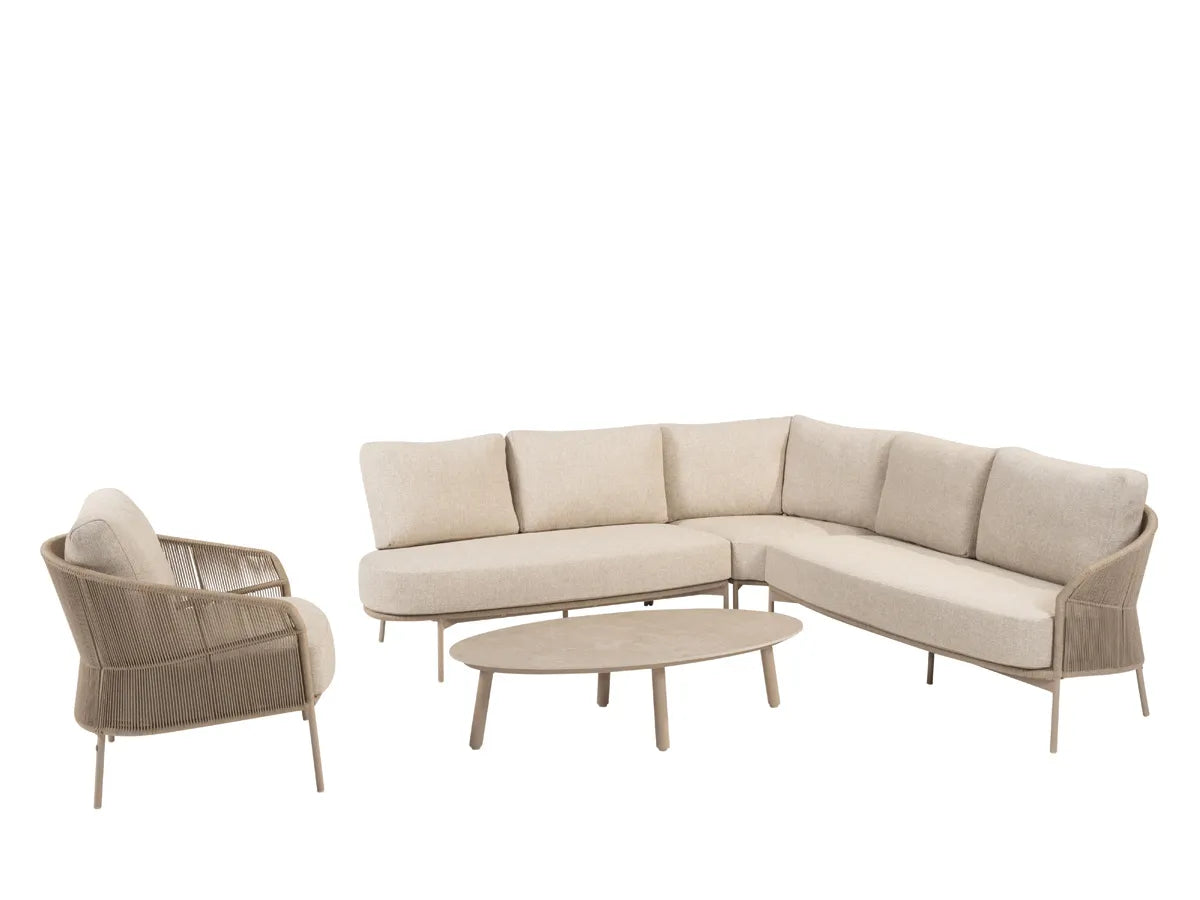 Taste by 4 Seasons | Florence Loungeset mit Couchtisch | Latte