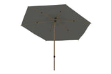 4 Seasons Outdoor | Azzurro Parasol Ø300 cm | Wood Look-Charcoal