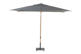 4 Seasons Outdoor | Azzurro Parasol 200 x 300 cm | Wood Look-Charcoal