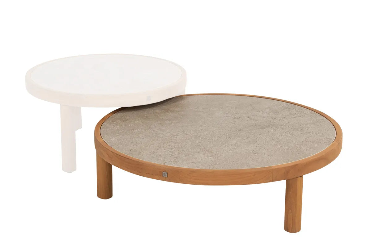 4 Seasons Outdoor | Finn Couchtisch Ø85 cm | Sabbia Panna